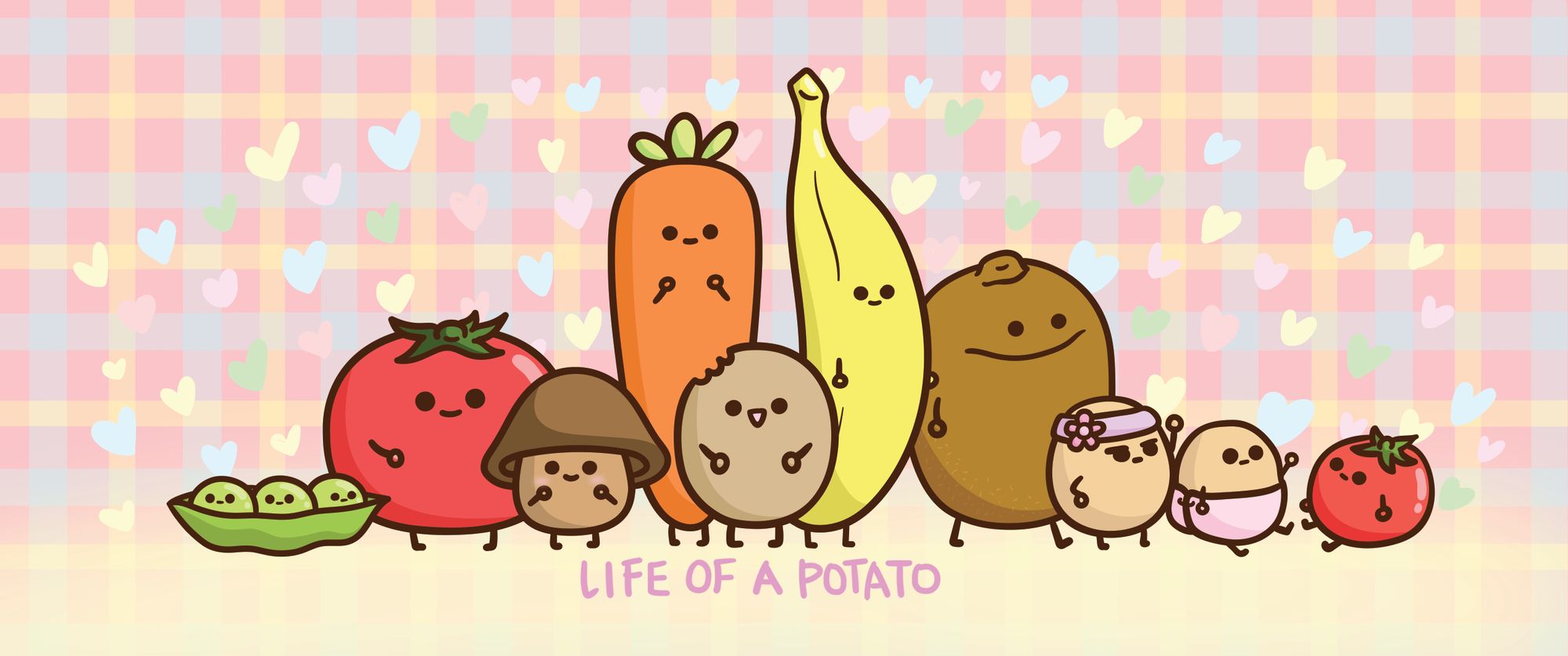 cute cartoon potatoes